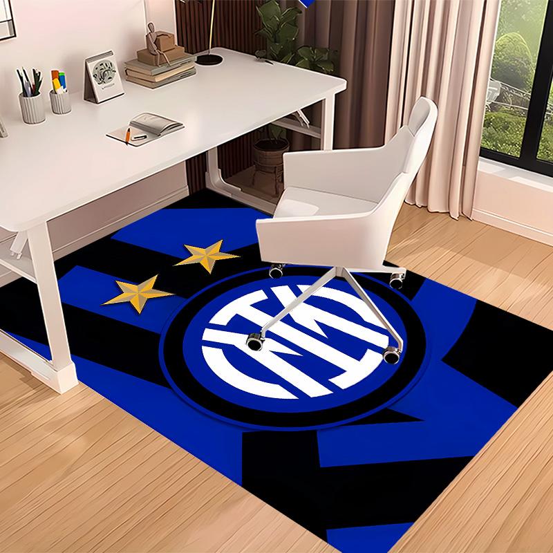 Inter Milan logo1 Printed Absorbent Washable Carpet, Non-Slip Bathroom Mats, Kitchen Rugs, Yoga Mat,Living Room Entrance, Camping Picnic Rugs