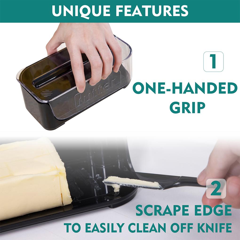 ABS Butter Container Storage Solution For Butter Nuts And Cheese Butter Dish With Lid And Knife