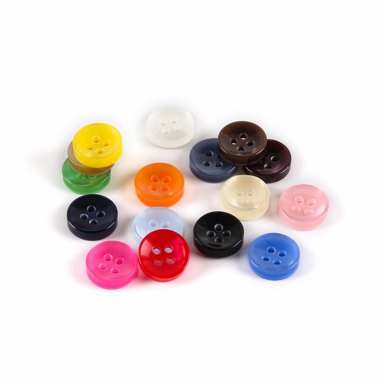 

100Pcs 12Mm Colorful Sewing Buttons Craft Resin Pearl Fasteners Scrapbooking Diy Christmas Valentines Birthday For Kids Clothes