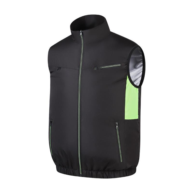 Men's Outdoor Cooling Vest with Fan for Heatstroke Prevention and Electric Welding Protection