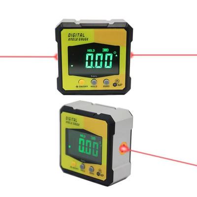Multifunctional Laser Inclinometer Four Sided Magnetic LCD Display Digital Angle Finder 360-degree Measurement Rechargeable