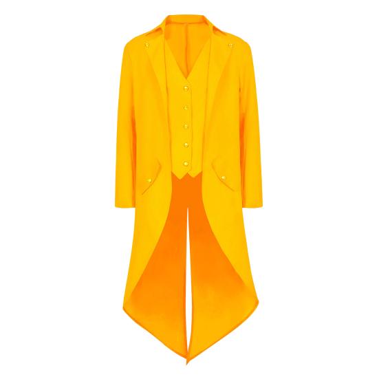 Medieval Tuxedo Suit Coat Cos Performance Halloween Costume Retro Tuxedo Halloween Costume Cosplay Mid-length Suit Jacket