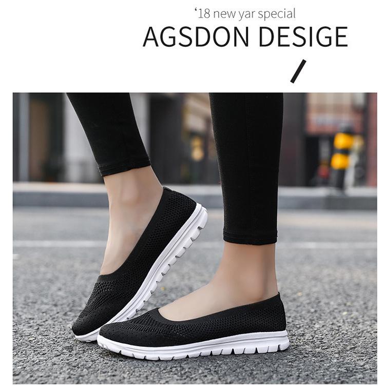 Spring Mesh Women's Flat Shoes: Soft, Comfortable, Breathable, Low-Cut Casual Sneakers, Sizes 35-42