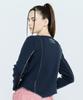 LARTIGENT L6 Overlock Unbalance Sleeve Tee(Navy)