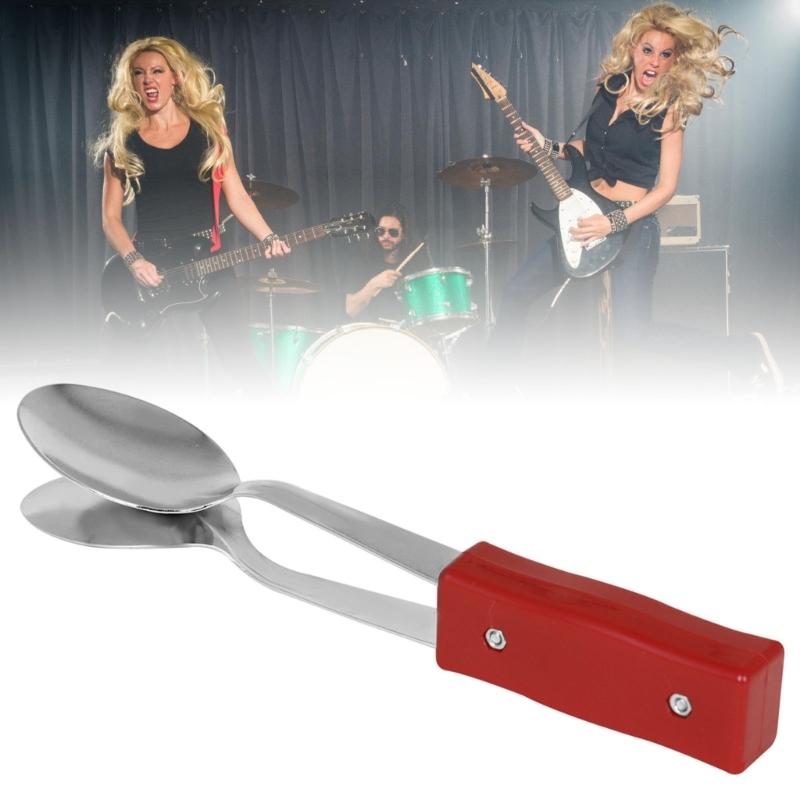 Kids Educational Toy Children Percussion Instrument Toy  Instrument Musical Spoon Spoon Castanets Musical Spoon Castanet