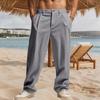 Men's Gurkha Casual Loose Straight Suit Pants.