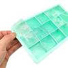 Ice Film with Silicone Large Capacity 15 Food Grade Ice Mold Ice Box Square with Cover Silicone Ice Box