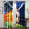 Football Soccer Field Sports Boy Free Shipping Window Curtains For Living Room Kids Bedroom Bathroom Kicthen Door Home Decor2Pcs