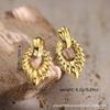 Stainless Steel 18K Gold-Plated Geometric Irregular-Shaped Earrings for Women