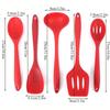 5 Pieces Silicone Heat Resistant Non Stick Kitchen Spatula Spoon Cooking Baking Tools Kitchen Utensils Gadgets Tool Set