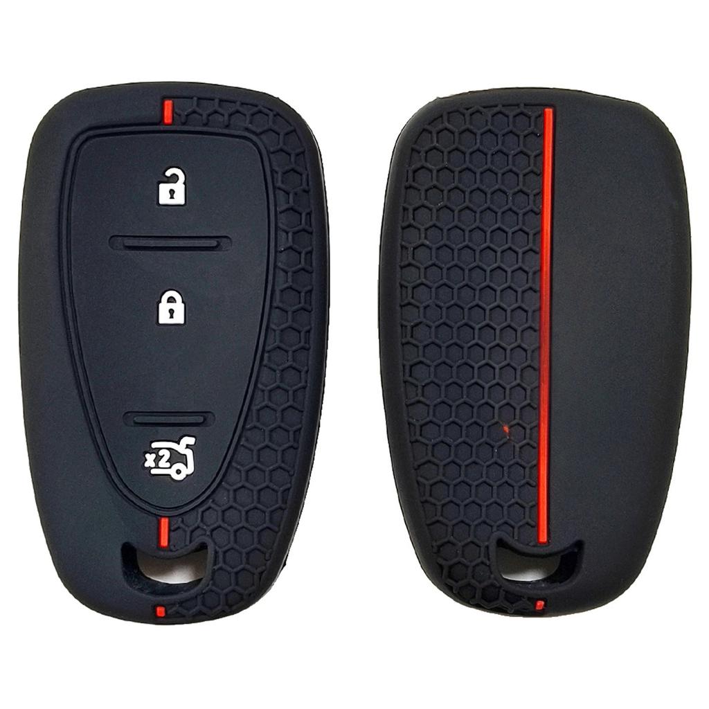 Rubber Car Key Fob Cover Silicone Protector Case for Chevrolet 2015 Cruze Epica Captiva Ecruits SAIL Aveo 3button Key Accessory