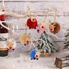 Large Lamb Fleece Ball Moose Pendant Christmas Tree Hanging Hairball Knitted Deer Christmas Decoration