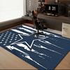 American Football Team Rug Game Carpet, Floor Mat for Bedroom Living Room Entryway Rug, Home Decor Idea Gift for Christmas Birthday