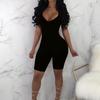 European and American Style 2025 Women's Sexy Backless Knit Jumpsuit
