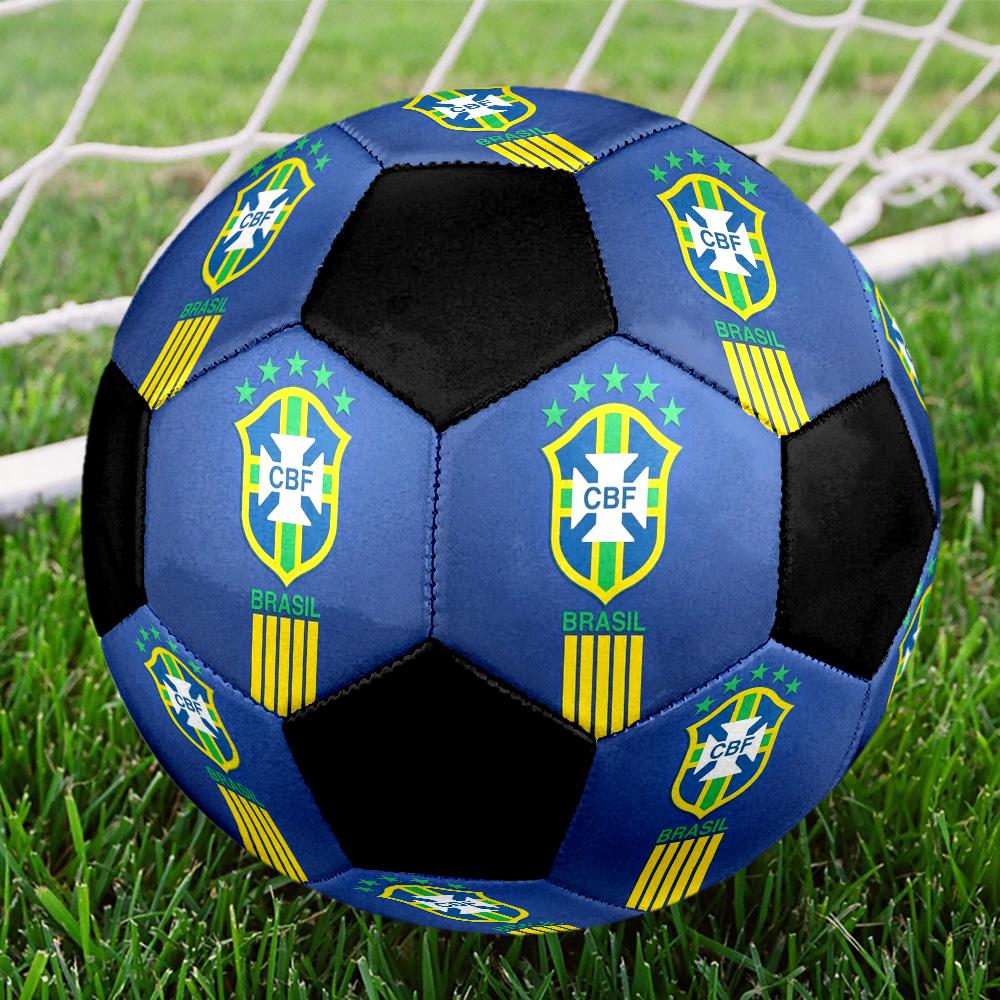 Cbf Pallone da Calcio a 5 Colorato Cucito a Macchina PVC Taglia 5 Pronto per Allenamento di Squadra e Competizione Durevole Alta Rimbalzo Fresco Regalo Sportivo