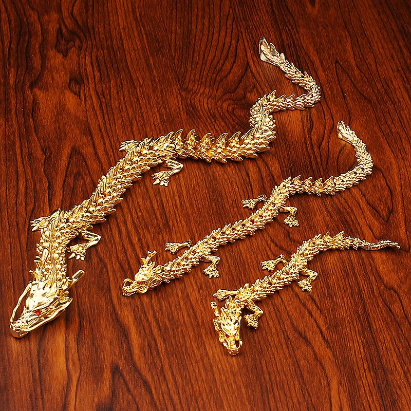 Alloy 3D three-dimensional activity dragon home office desktop antique dragon jewelry