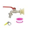 IBC Tank Adapter S60X6 Thread To 15mm 5/8 Hose Connector Fitting Faucet Alloy Tank 1000 Liter IBC Water Valve