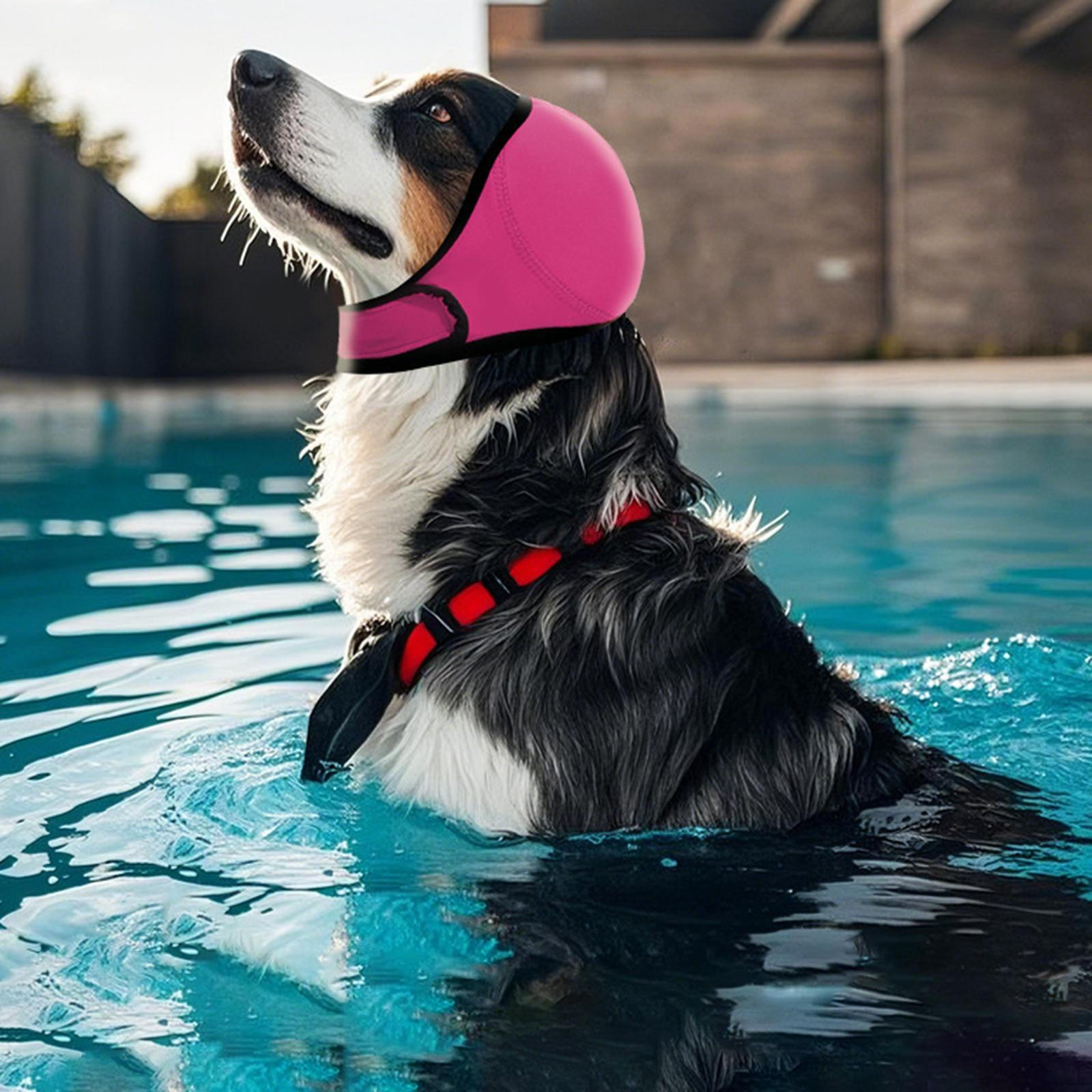 

Чехол Защита слуха Обертывание уха Ударопрочный Для плавания Ванны Шапочка для плавания Звукоизолирующие наушники для бодрствования S Rose Red