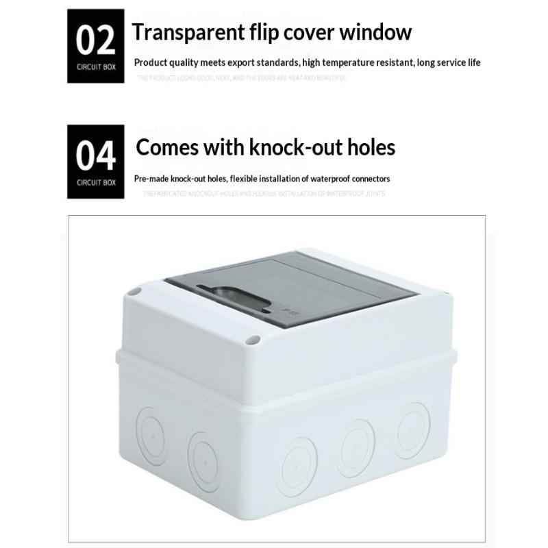 Waterproof Mcb Panel Box For Circuit Breaker Distribution Box With Breaker Panel Box Set