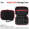 Small Storage Bag For Action 5Pro Camera Case, Soft Padded Protections, Water Resistant Exterior Organizers Handbag