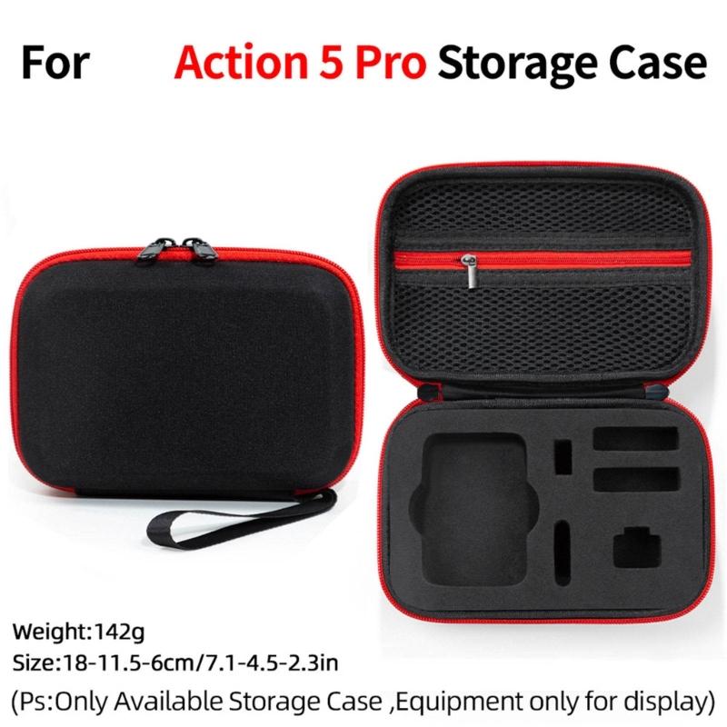 Small Storage Bag For Action 5Pro Camera Case, Soft Padded Protections, Water Resistant Exterior Organizers Handbag