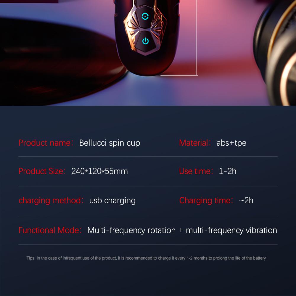 New Male 5 Speed Rotation 10 Modes Vibrating Masturbator Real Blowjob Glans Trainer Penis Massage Male Masturbator Glans Vibrator Male Sex Toy