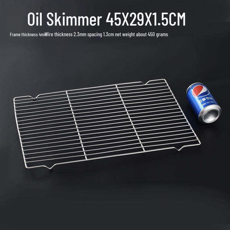 Stainless Steel Oil Filter Pan with Non-Magnetic Tray and Rectangular Draining Screen