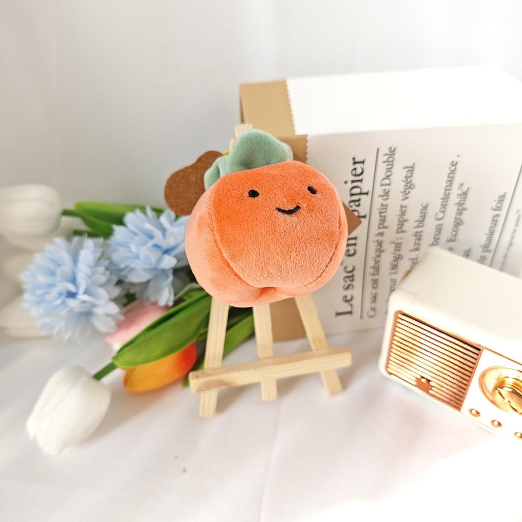 Beautiful Moral Fruit Plush Pendant Short Plush Keychain Apple Doll Backpack Juvenile Accessories
