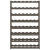 56 Bottle Wine Rack Gray Solid Pine Wood