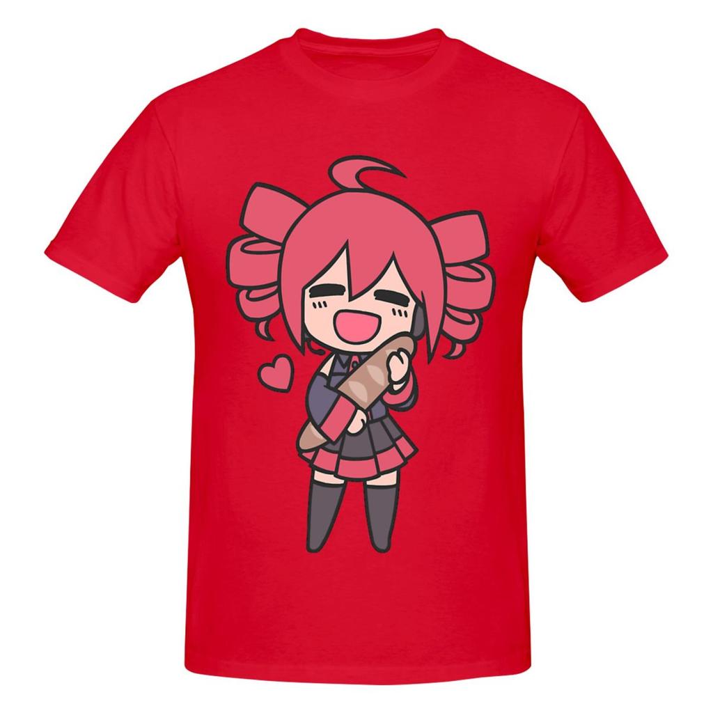 Unisex Kasane Teto Geschenke T-Shirt Vintage Baumwolle Rundhals T-Shirt Mann