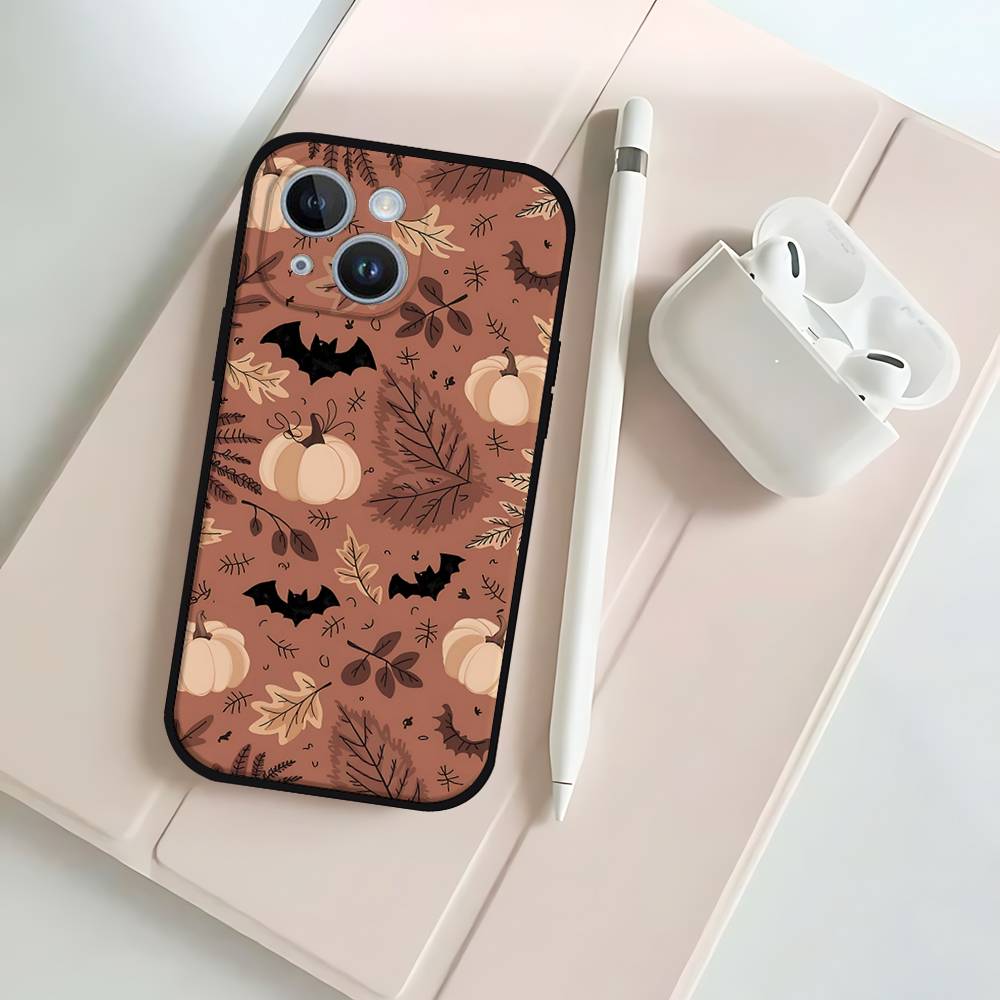 Halloween Black Phone Case That Fits For IPhone 17,16,15,11,13,14 Pro Max,Plus,X,Xr,Xs Max,13Mini