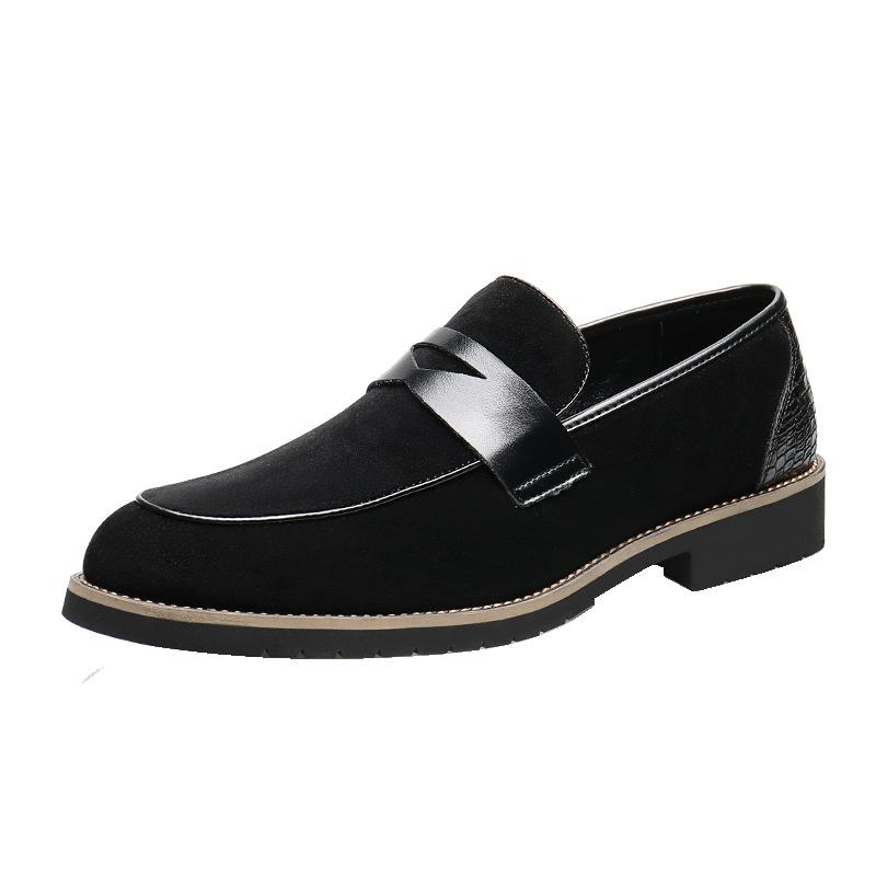 8608 Loafers Men's Loafers Men's One-Pedal Lazy Shoes Large Size Casual Men's Small Leather Shoes