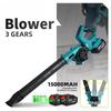 270° Rotation Courtyard Snow Cleaning Tools Cordless Portable Electric Blower Adjustment Leaf Vacuum Dust Blower