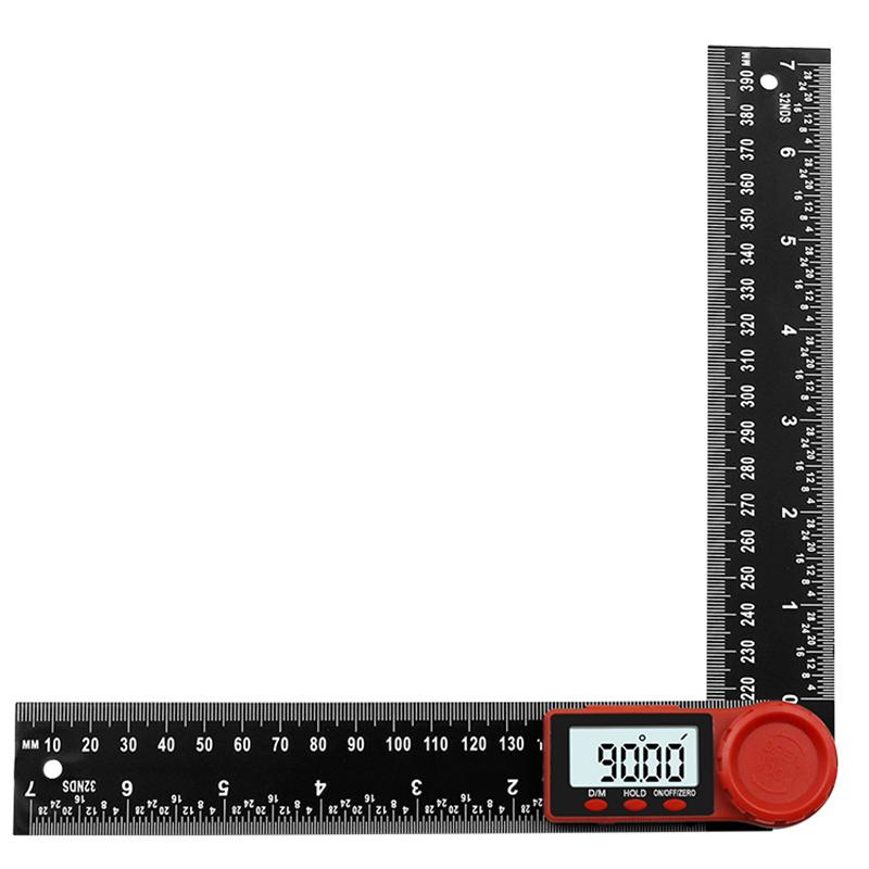200mm 2 In 1 Digital Angle Ruler Instrument Inclinometer Goniometer Protractor
