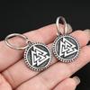 Nordic Viking Valknut Rune Earrings For Men Women Stainless Steel Fashion Odin Triangle Earring Amulet Scandinavian Jewelry Gift