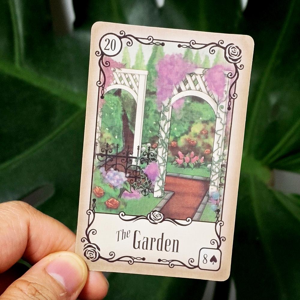 Under The Roses Lenormand Deck A Charming 40-card Petit Lenormand Deck Presented with Delicate Sepia- Toned Illustrations 9*6cm