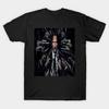 Men Black Print T-shirt John Wick Clas No-Cut Transfer Paper Print Cotton Tshirt
