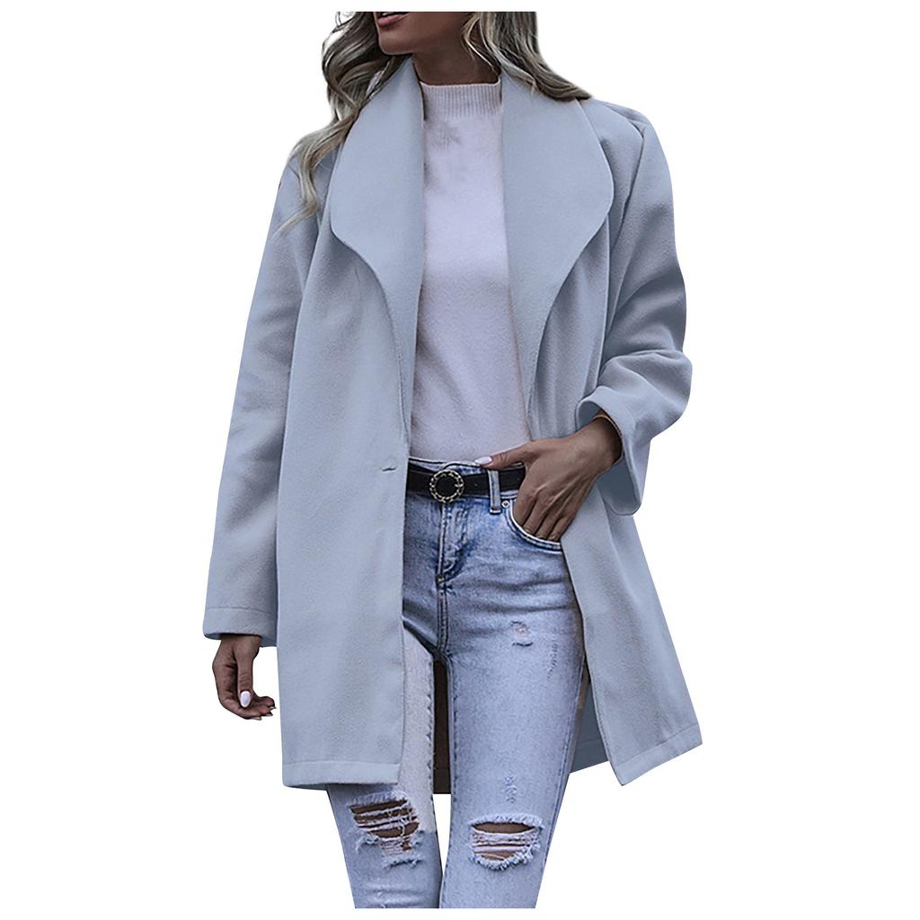 Women's Cardigan  Open Front Sweater Long Sleeve Loose Coats Mid Length Outwear
