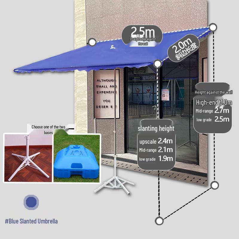 Großer winddichter Sonnenschirm: Gewerbliche Faltmarkise für den Außenbereich zum Sonnenschutz