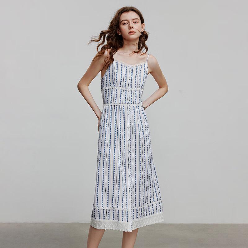 Chuyu Women's Floral Print Summer Suspender Dress