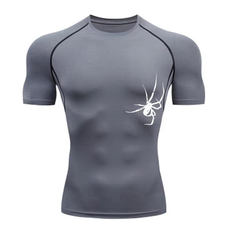 Men's T-shirt Men Running Sport T Shirt Men Compression Fitness Tops Tee Quick DryTight Training Gym Sport Running Shirts