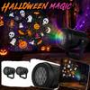 Halloween Projector Light with 16 Patterns, Rotating Holiday Decoration for Indoor and Outdoor Use