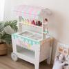 Wooden Ice Cream Cart Toy for Kids - Role Play, Parent-Child Interaction, Educational, and Sharing Fun