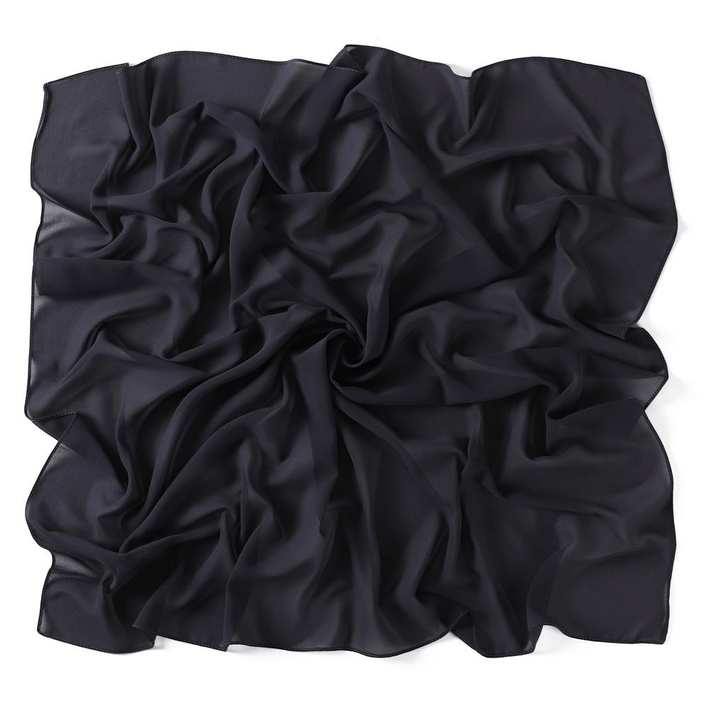 Solid Pearl Chiffon Women Scarf New Summer Girls Sunscreen Thin Scarves Soft Shawl Foulard Viscose Spring Lady Wrap Shawls