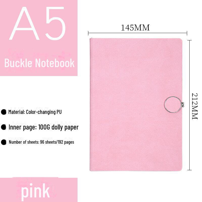 Quaderno A5 Business Spot: Pelle Creativa con Fibbia Magnetica, Carino Design Coreano, Logo Personalizzabile, Scatola Regalo Inclusa.