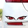 Car Sticker 3D Glossy Red Anime Eye Car Sticker - For Rearview Side Mirror, Eye-catching Character Eye Design Decal