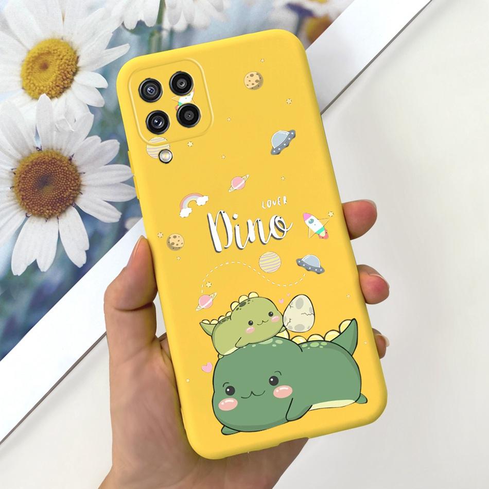 Custodia per Telefono Samsung Galaxy M22 Samsung M22 F22 SM-M225F E225F Gatto Carino Cartone Animato Colore Caramella Silicone Morbido Copertura Posteriore