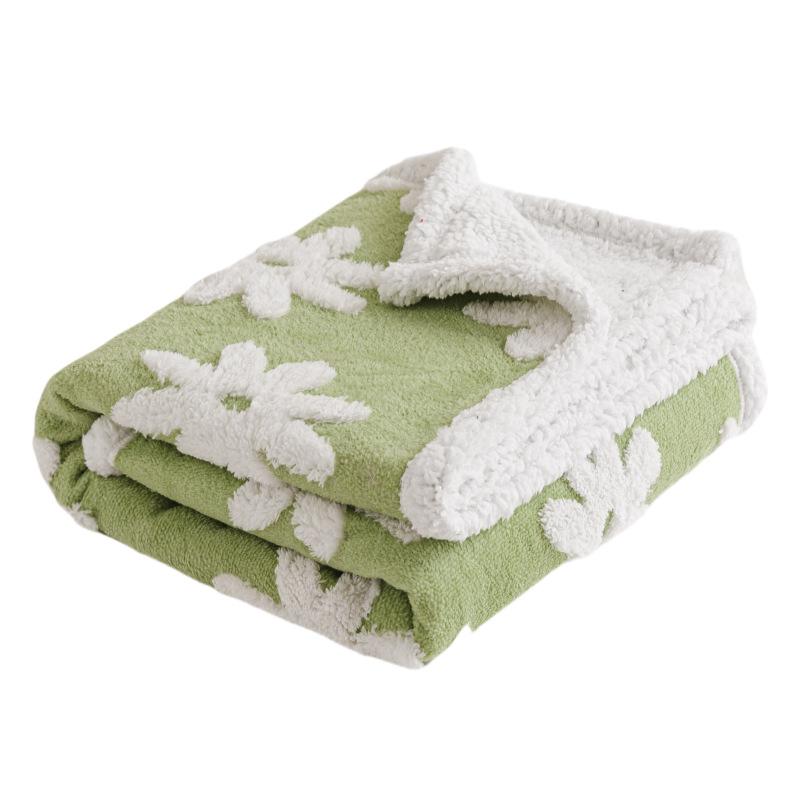 Pet Waterproof Blanket Flannel Shu Cotton Lint Sherpa Thickened Pet Blanket Kennel