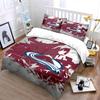 "Red and White Abstract Avalanche Design" Print Bedding Set Duvet Cover Pillowcases (1* Duvet Cover 2* Pillowcases Do Not Include Comforter)