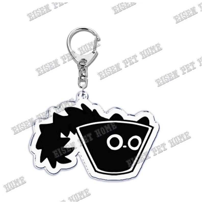 Cute Cartoon Cat Pet Keychain KeyRing Fashion Funny Black Cat Popular for Bag Pendant Llaveros Aaccessories Gift